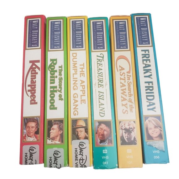 Walt Disney's Studio Film Collect VHS Freaky Friday Treasure Island Kidnapped - Picture 3 of 6